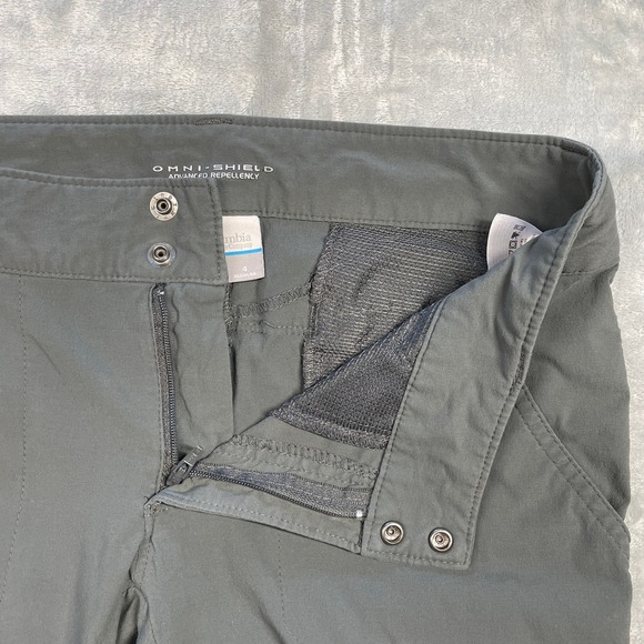 Columbia Women's Omni-Shield Gray Hiking Outdoor Pants Regular Size 4 - Picture 4 of 13